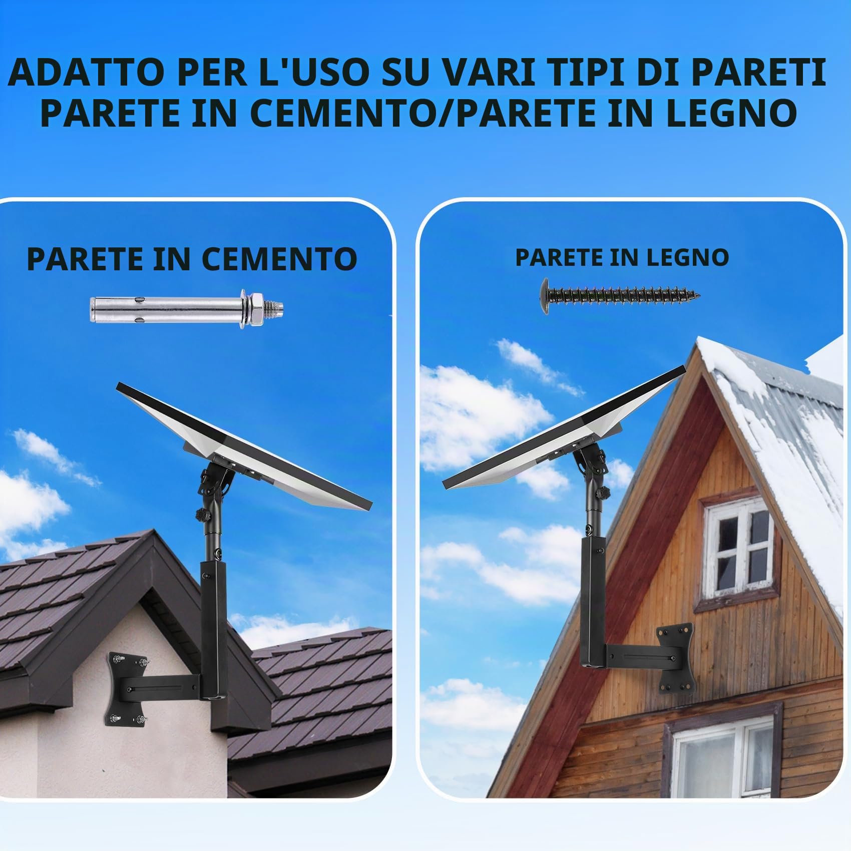 Starlink - Supporto da parete Starlink Gen 3 standard Starlink con braccio retrattile per kit Internet Satellite Starlink Gen 3, antiruggine