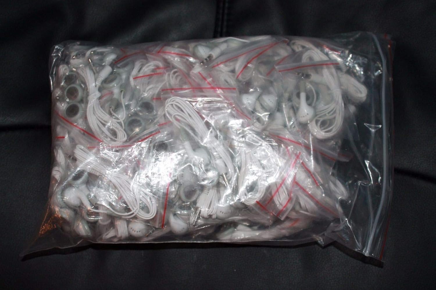 Bulk Wholesale Lot of 100 White/Gray 3.5mm in Ear Earbuds/Headphones/Earphones Great for Schools, Libraries, Hospitals, Kids etc.
