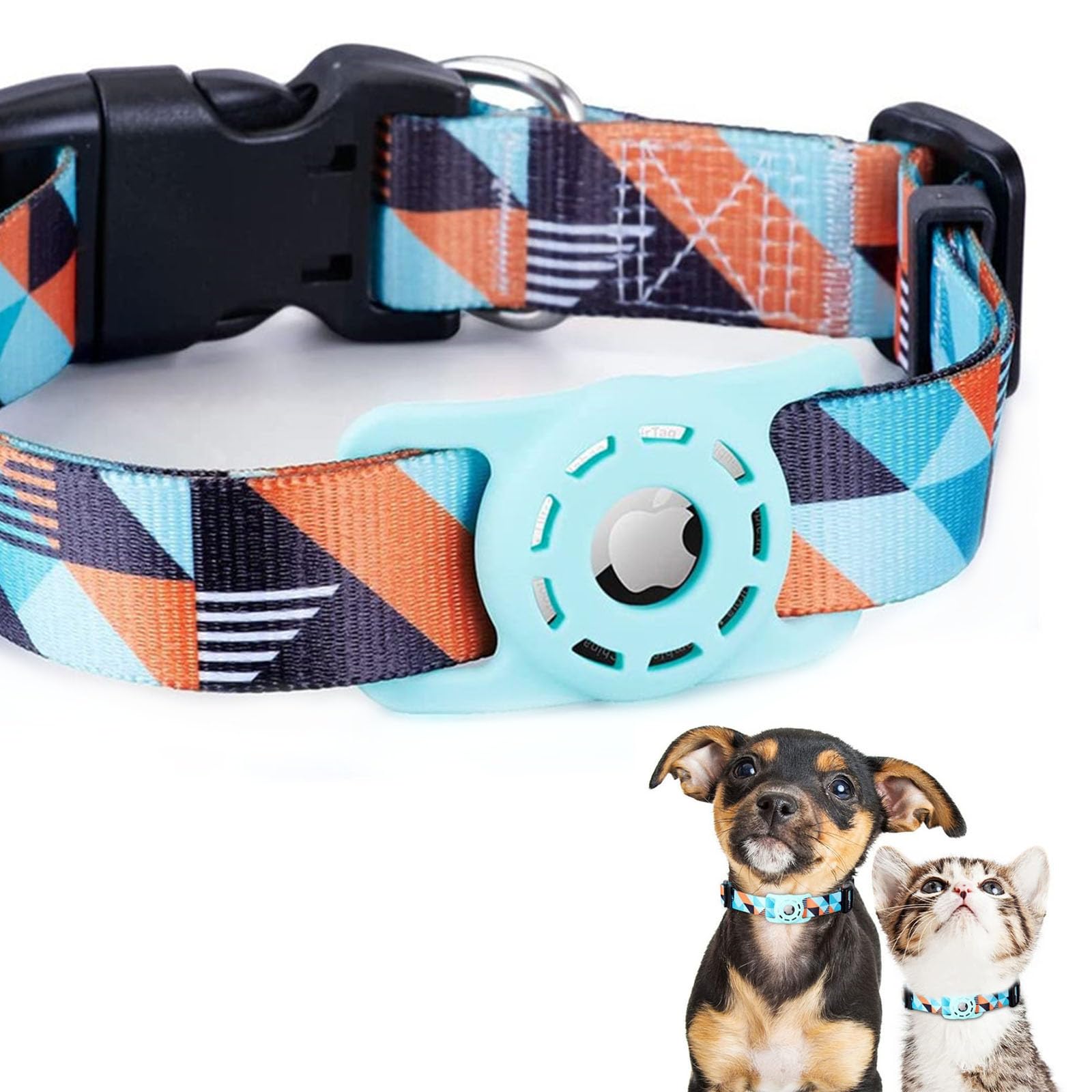 Amazon | masamilk 犬用エアタグ対応首輪 AirTag用 猫 犬 ペット首輪 