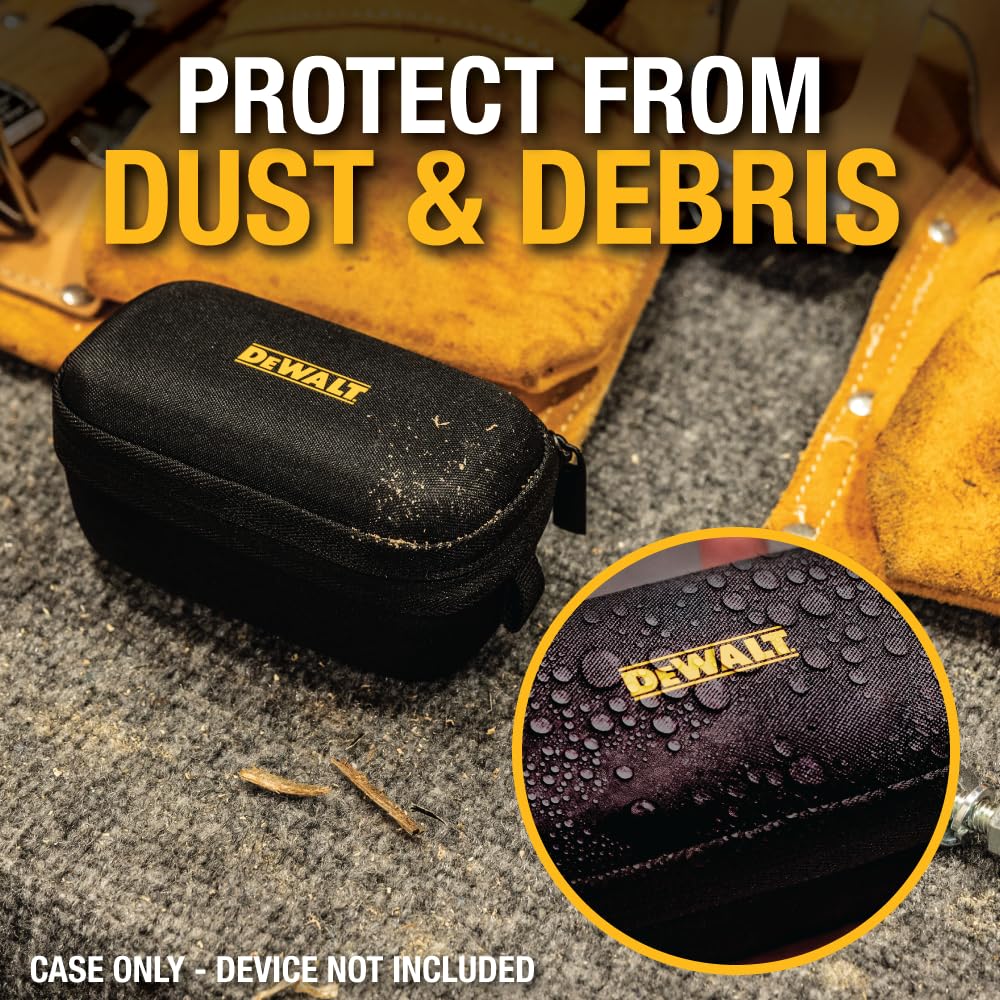 DEWALT Custodia protettiva per auricolari TWS Pro-X2 ANC, compatta e leggera, con custodia rigida in EVA, antiurto, impermeabile, interno morbido e tasca per accessori