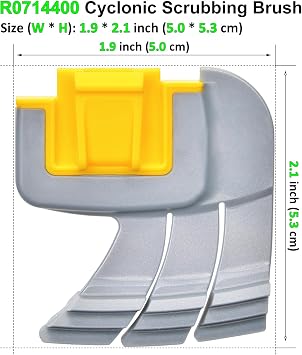 4-Pack Brushes Replacement for Zodiac MX6 Elite, MX8 Elite and Polaris MAXX, Atlas, Atlas XT, Lynx Pool Cleaners, R0714400 Cyclonic Scrubbing Brush (4 Pack)