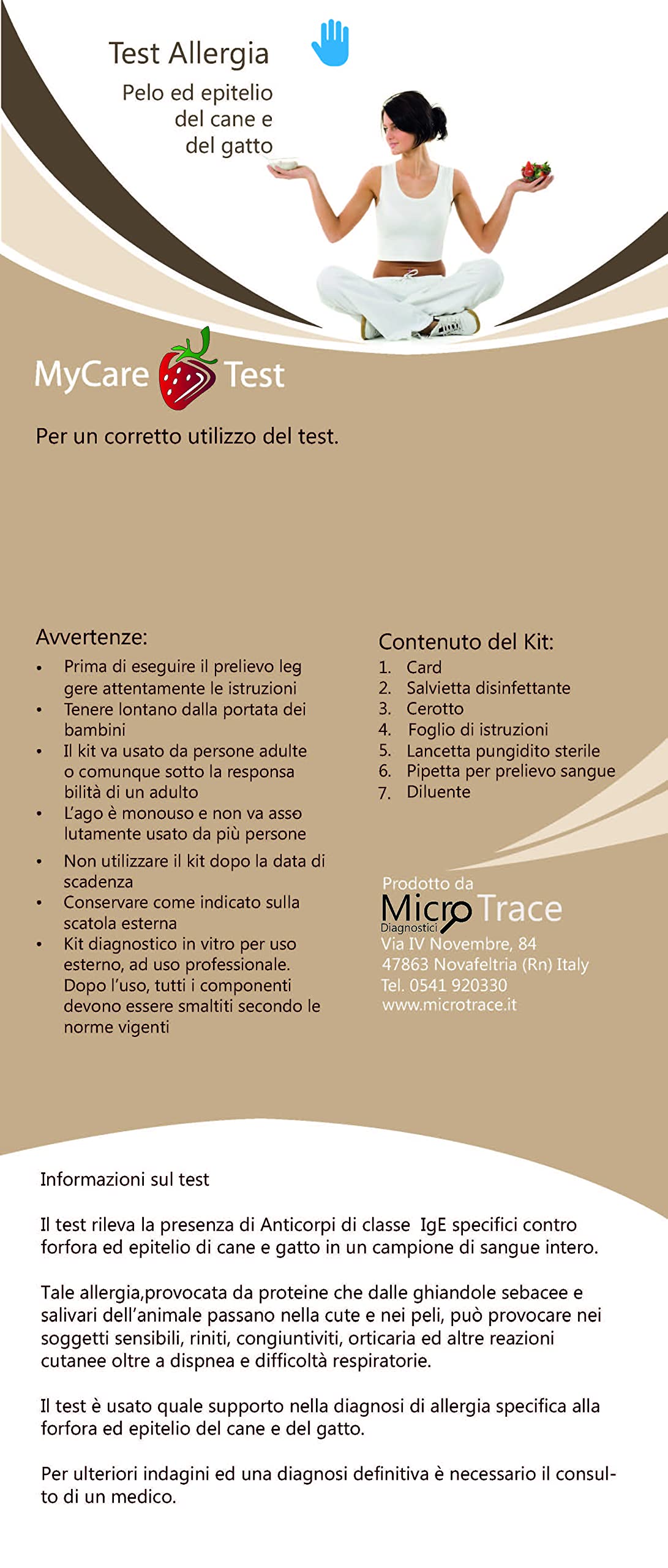 Home Test Alergia epitelio y pelo PERRO y GATO