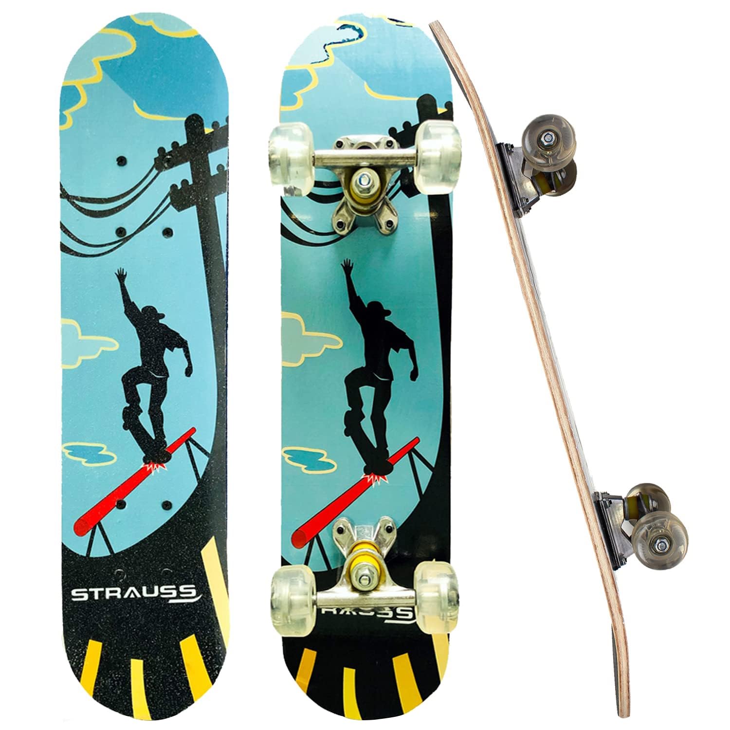 Buy Strauss Bronx KD Lightweight Skateboard with Unique Graphics