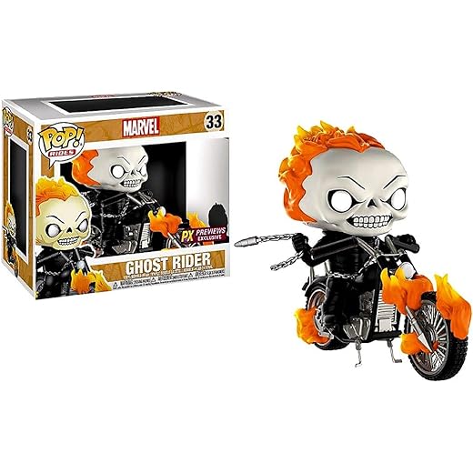 Funko Pop! Rides: Marvel Classic Ghost Rider With Bike Vinyl Figure