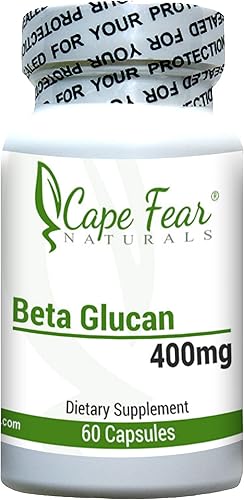 Suplemento dietético beta glucano (60 cápsulas, 400 mg cada uno) - Refuerzo del sistema inmunológico - Salud cardiovascular