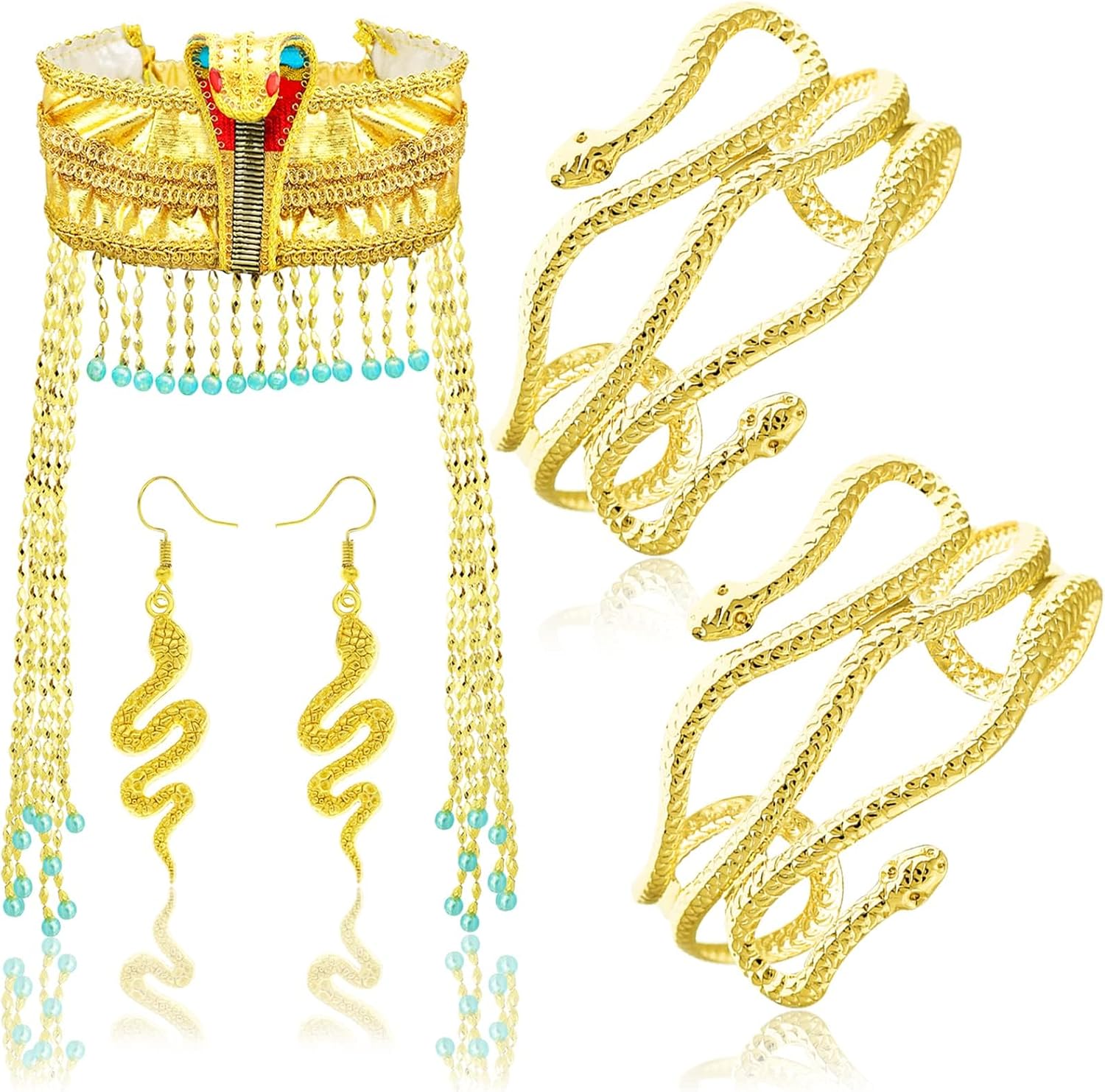 Egyptian Cobra Snake Cleopatra Style Costume Accessories for Women