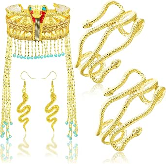 Egyptian Cobra Snake Cleopatra Style Costume Accessories for Women