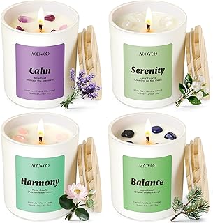 AOOVOO Calm Candles Set for Women - 4 Pack Candles for Home Scented, 28 ...