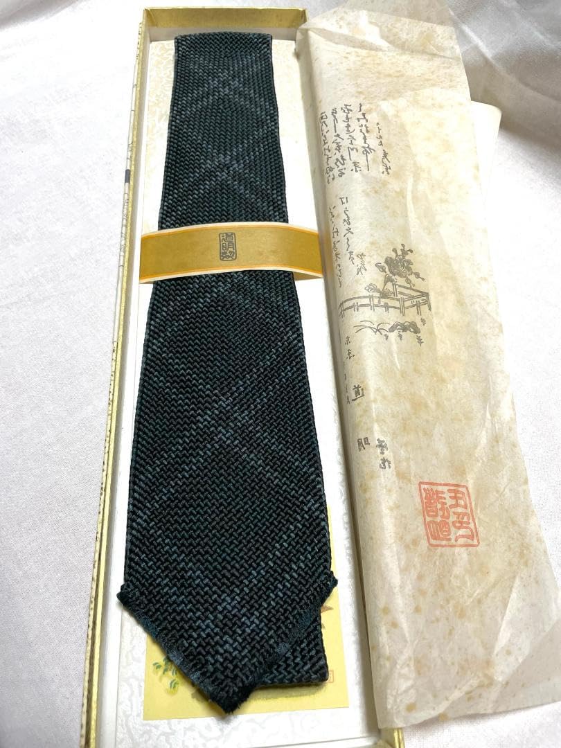 組紐ネクタイ編み込み系定価約3万円DOMYO（道明）（59）