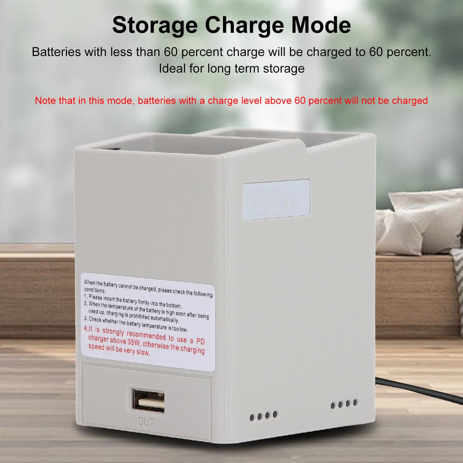 Hub di Ricarica per Batterie per Droni Batteria per Droni a 2 Vie Efficiente Professionale a Doppio Slot con Ricarica per 4 Pro per Serie 3 la possibilità di Dare priorità a una