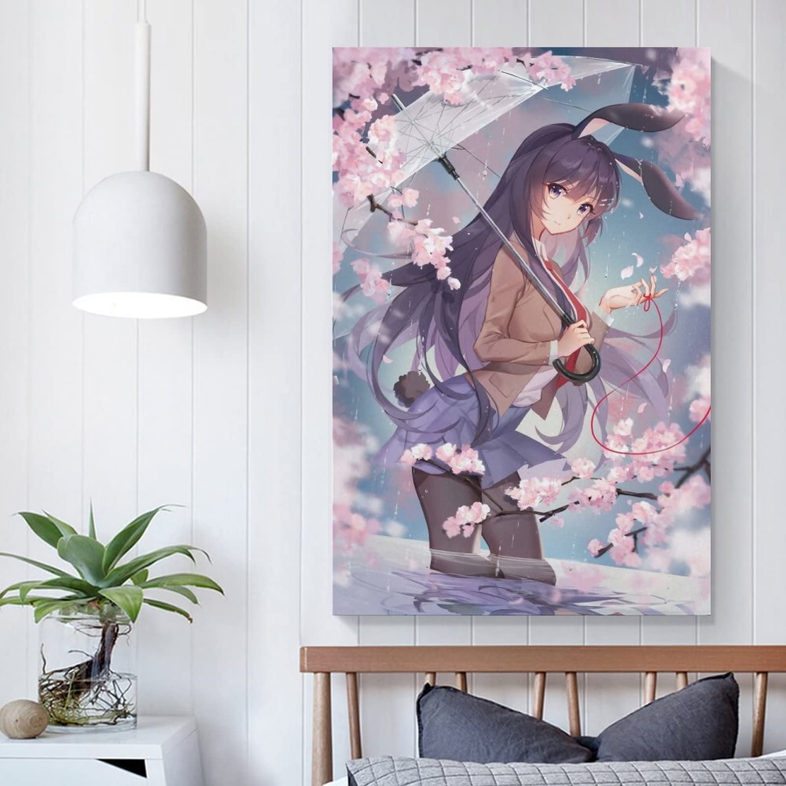 Tyio Mai Sakurajima, Aobuta Bunny Cute Girl, Anime Poster Canvas