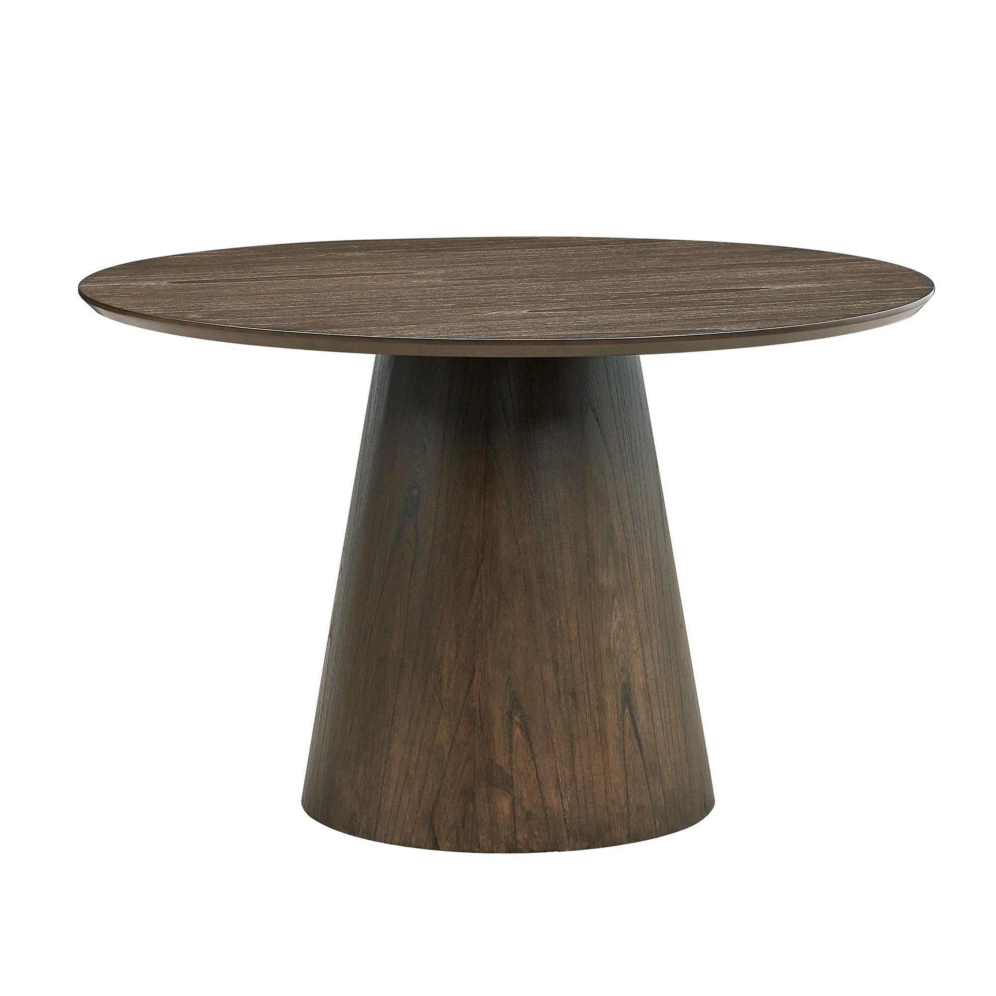 Photo 1 of ***UPDATED 6/14*** Eafurn 47.24'' MDF Round Wood Dining Table Wood Circle Tabletop for Kitchen, Living Room, Cafe with Sturdy Cylindrical Base, for Small Spaces, Apartment