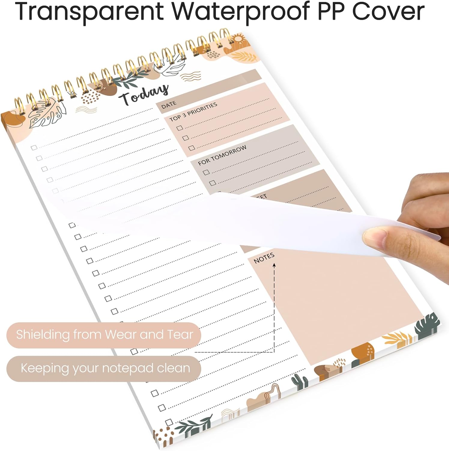 To Do List Notepad - To Do List Notebook for Work with 52 Sheets, Undated Daily Planner Perfect for Enhanced Productivity and Goal Achievement - Boho - Image 5