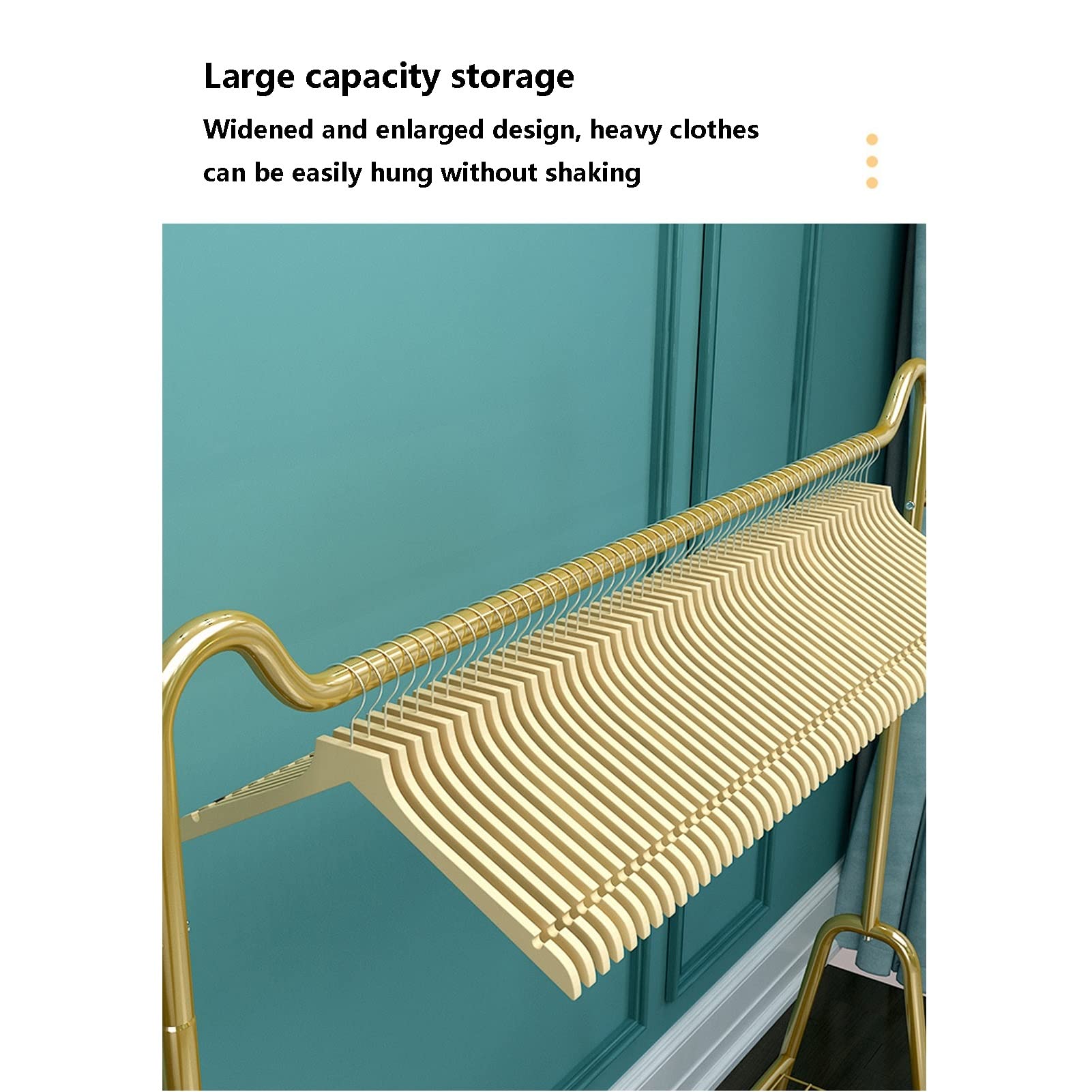 Heavy Du - Appendiabiti autoportante con ripiano Sto – Appendiabiti in metallo Hanr per ingresso e camera da letto Slish bianco 130 cm appendiabiti appendiabiti per nizing