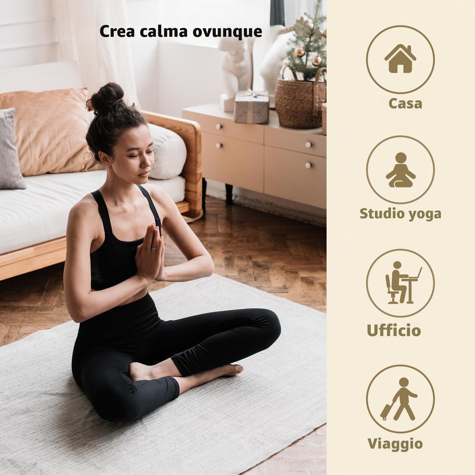 Sistema di meditazione Rylaxtones 8 tipi di suoneria tibetana per meditazione, consapevolezza, bagno sonoro, guarigione dei chakra, sollievo dallo stress, terapia del suono, pratica yoga e altro