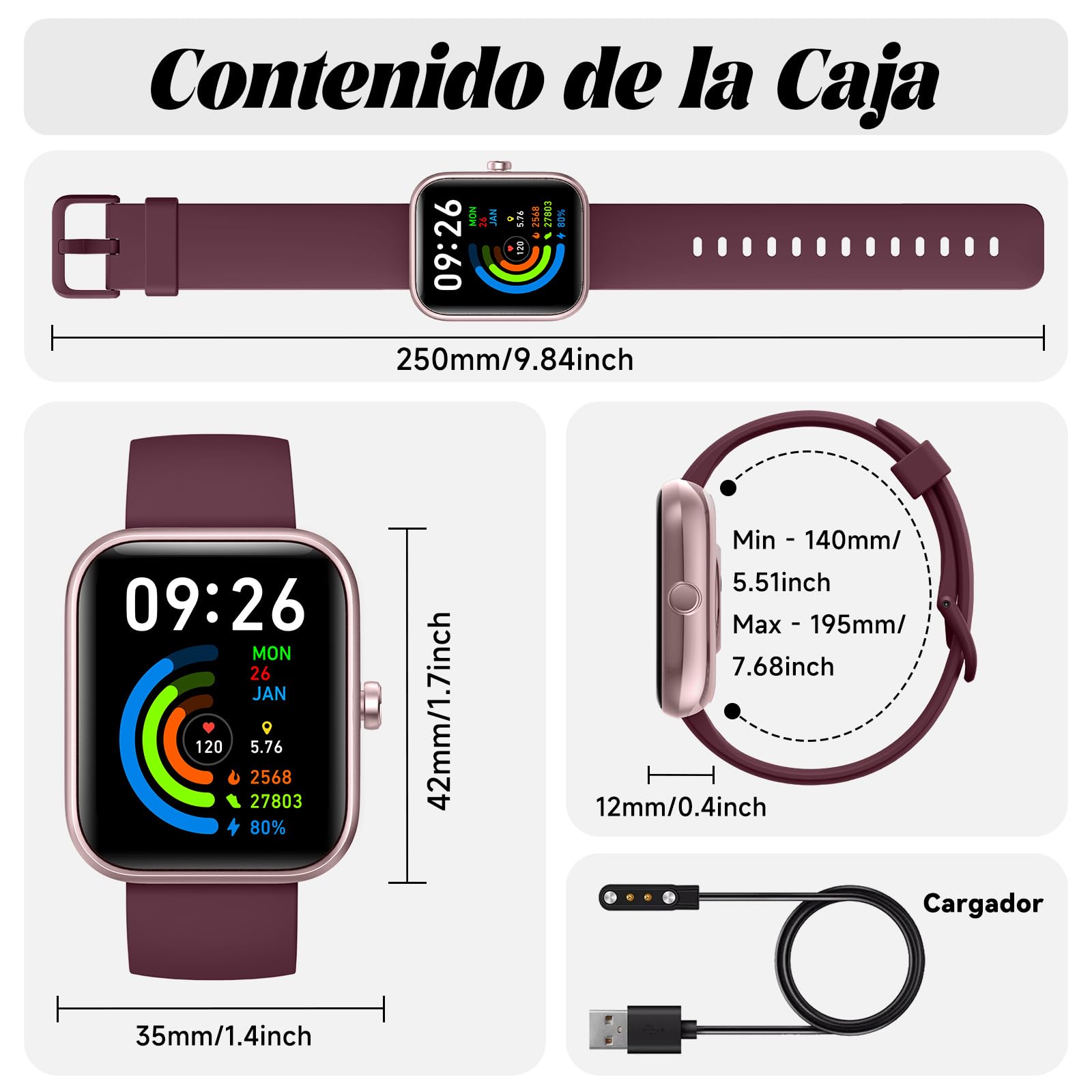 Smart Watch for Men Women with Bluetooth Call, Alexa Built-in, WhatsApp Notifications, Fitness Tracker with Heart Rate/SpO2/Sleep/Pedometer, 1.83" DIY Dial, 100+ Sports Modes, IP68 for Android iOS