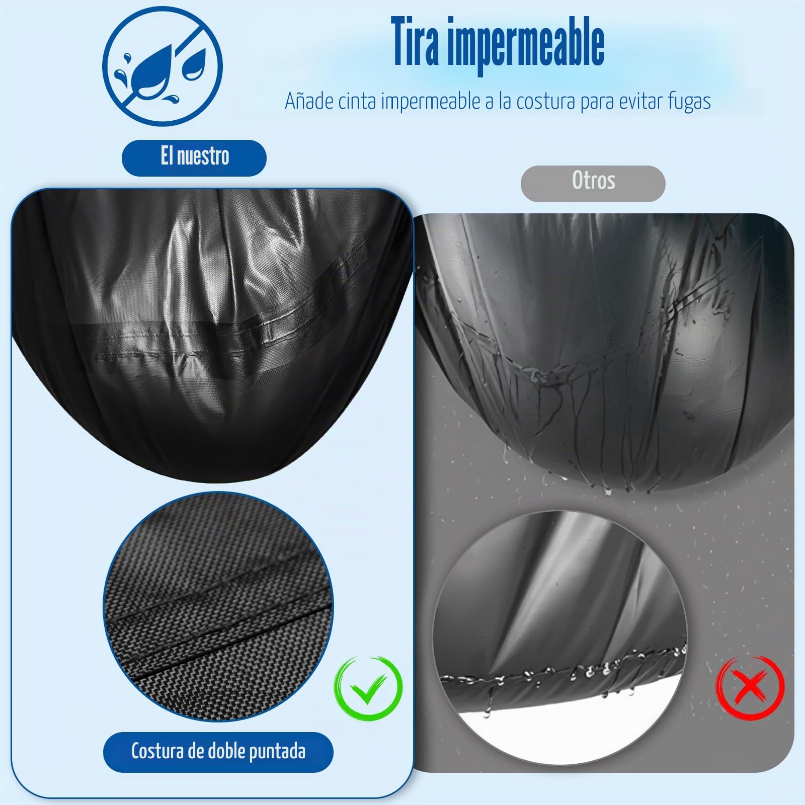 SIRUITON cubierta de muebles de patio,Funda para Muebles De Jardín,Impermeable,Resistente Al Viento,Resistente a Los Rayos UV,Cubierta De Muebles Oxford 520D para Mesa Y Sillas(120x120x74cm)
