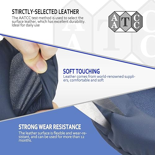 Miniatura 2 de Krone Kalpasmos Almohadillas de repuesto compatibles con Sony WH-CH700N, WH-CH710N, almohadillas de repuesto de espuma viscoelástica de cuero