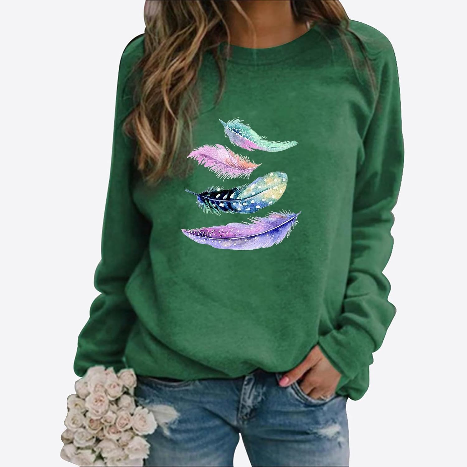 Winter Tops voor Vrouwen UK Womens Sweatshirts Uk Grafische