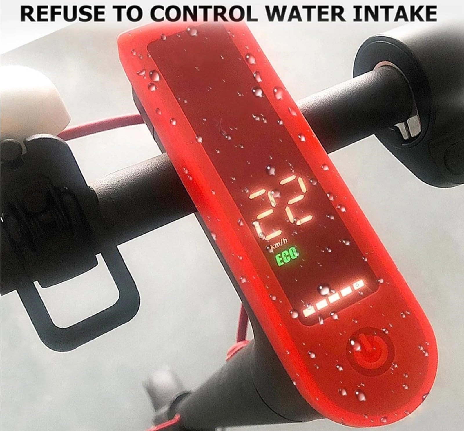 myBESTscooter - Rubberen display dashboard regenhoes voor Xiaomi Pro 4 elektrische scooter (zwart