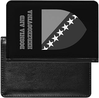 Flag of Bosnia And Herzegovina Passport Protector,Pu Leather Passport Case Wallet Travel Essentials