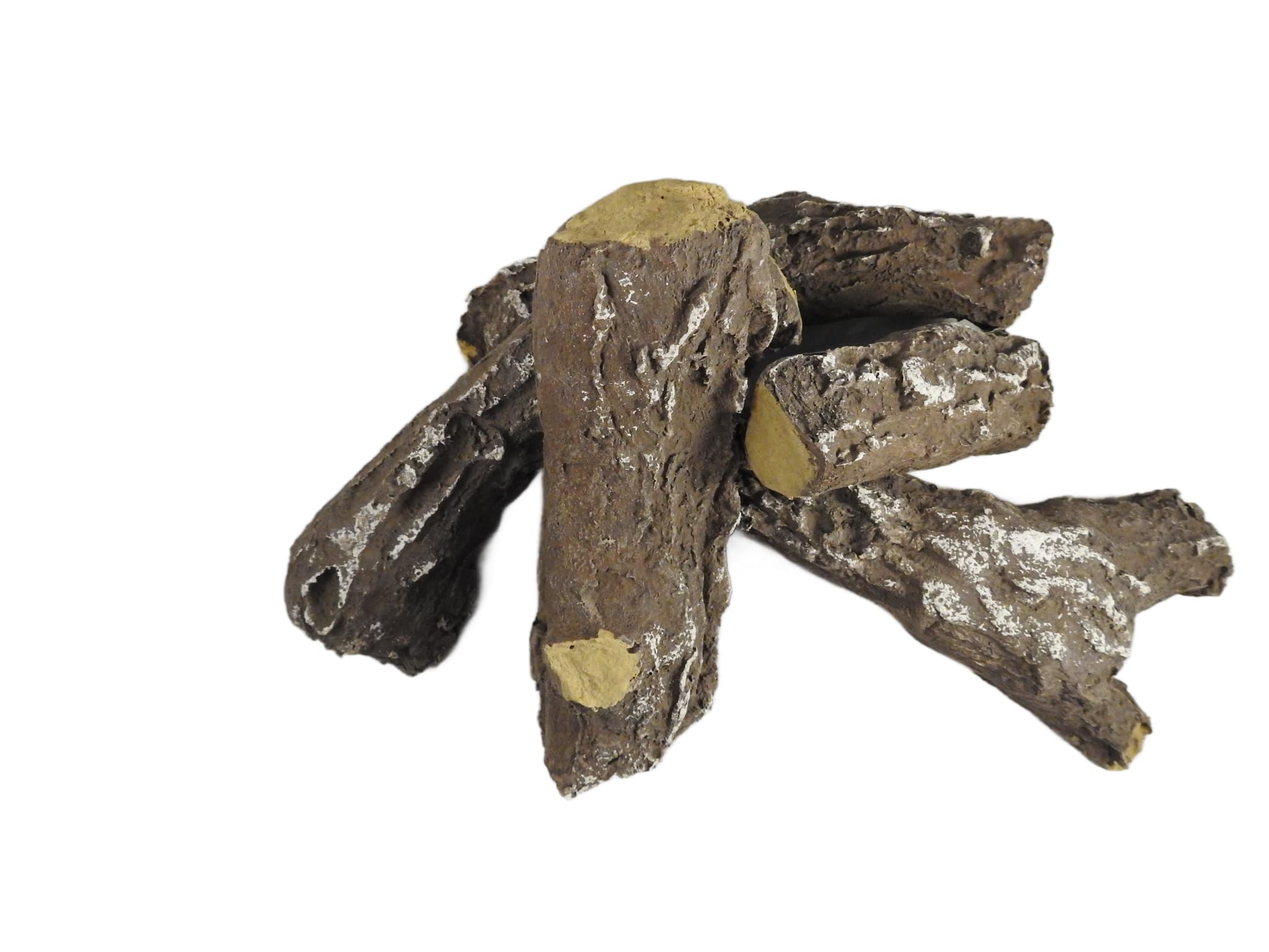 Gas Fire Coal Replacement 5 Piece Delamere Ultra HD Ceramic Fibre Log Set for Gas, Electric, LPG & Bio Ethanol Fires