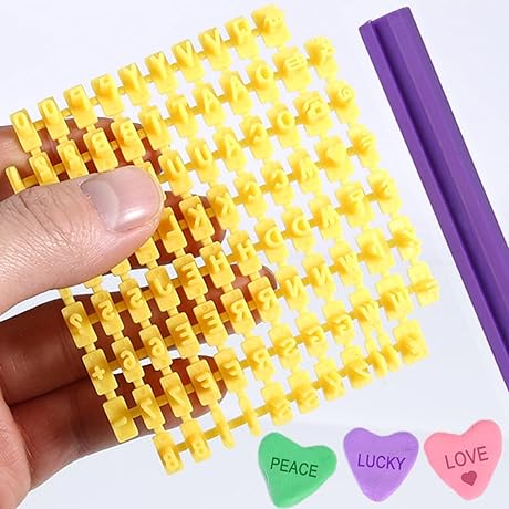 Alphabet Cake Stamp Tool Kit: Express Your Creativity with 93 Letter Stamps