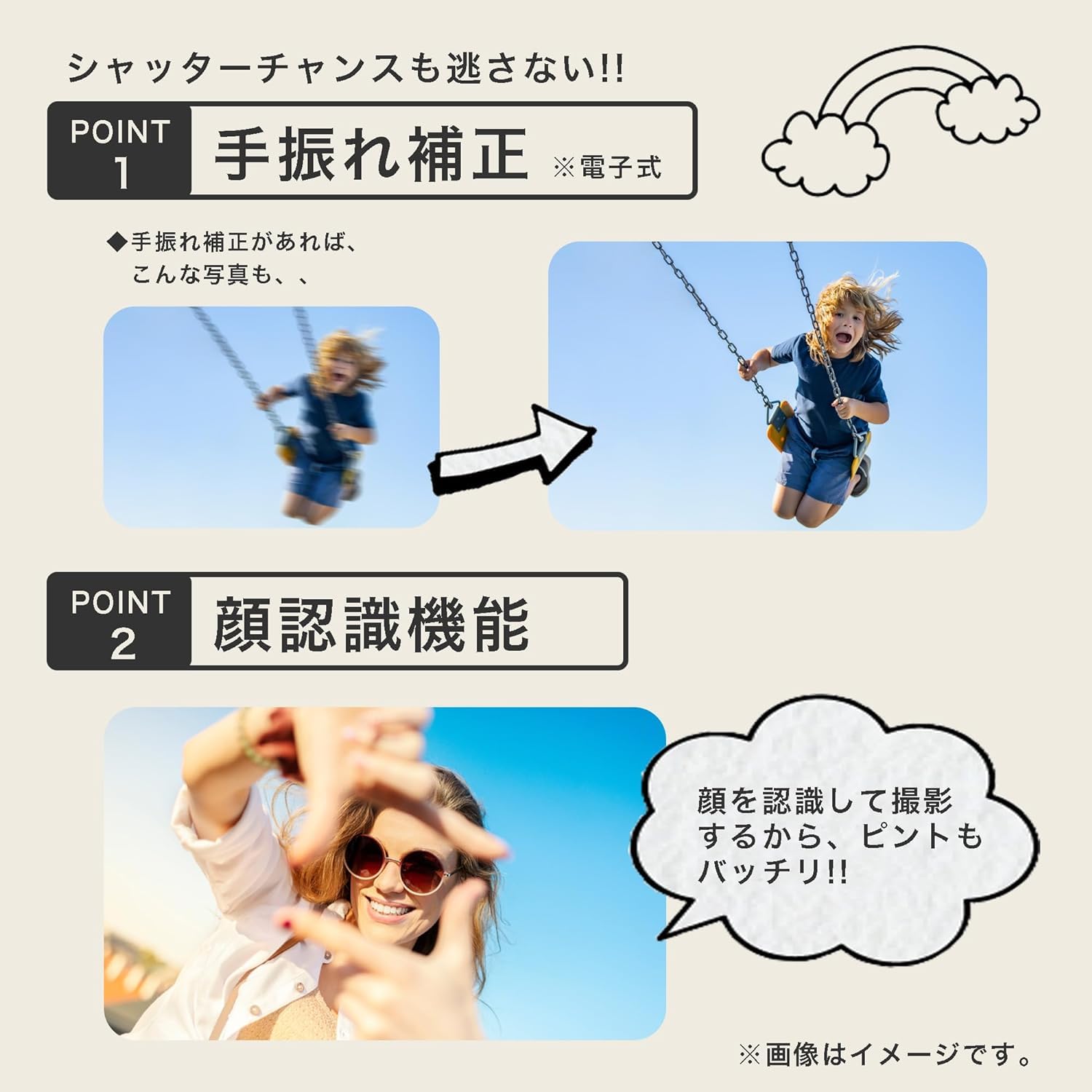Amazon | KEIYO コンパクトデジタルカメラ 首掛けストラップ付 解像度 