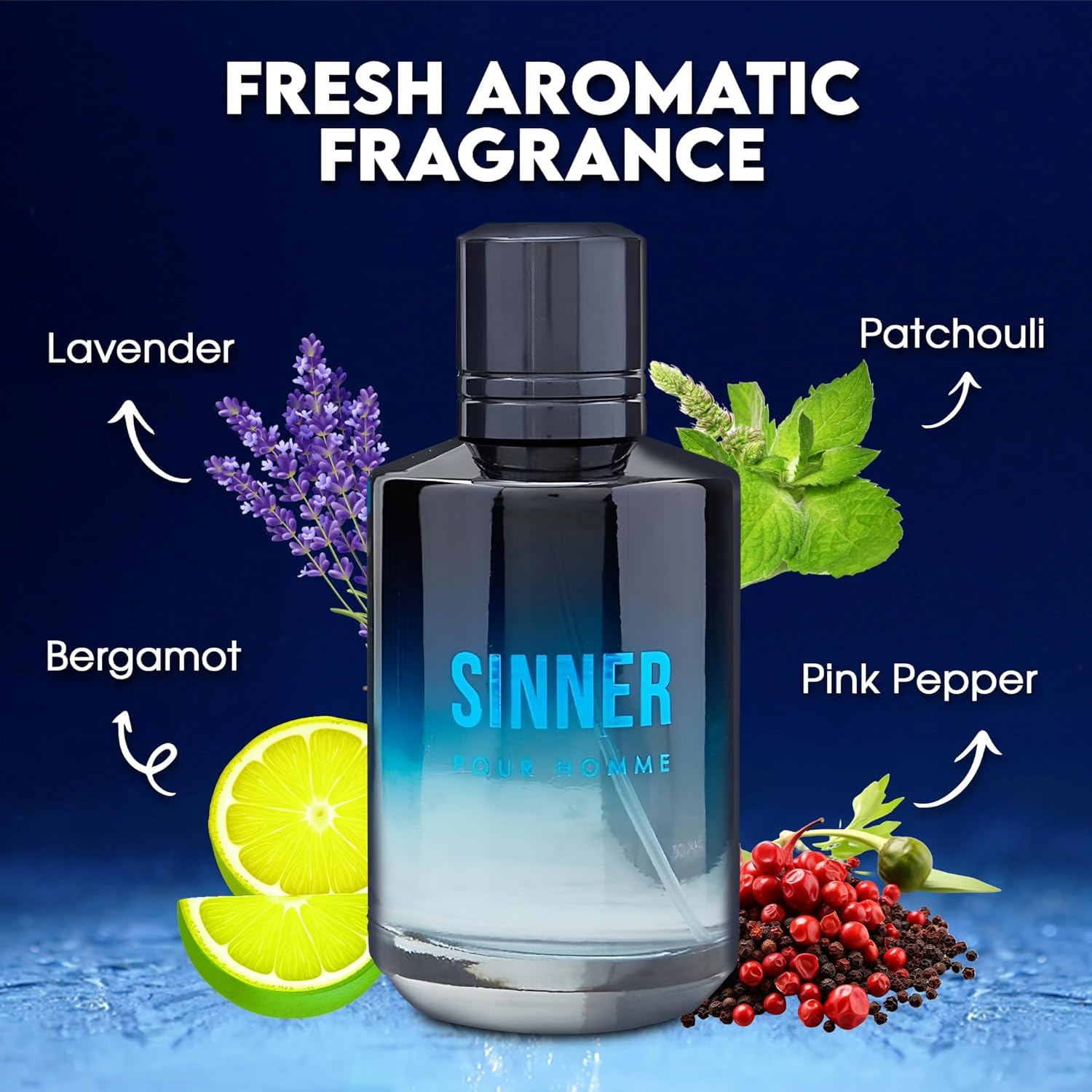 Amazon.com : Sinner Men's Cologne 3.4 Fl. Oz. Eau de Toilette
