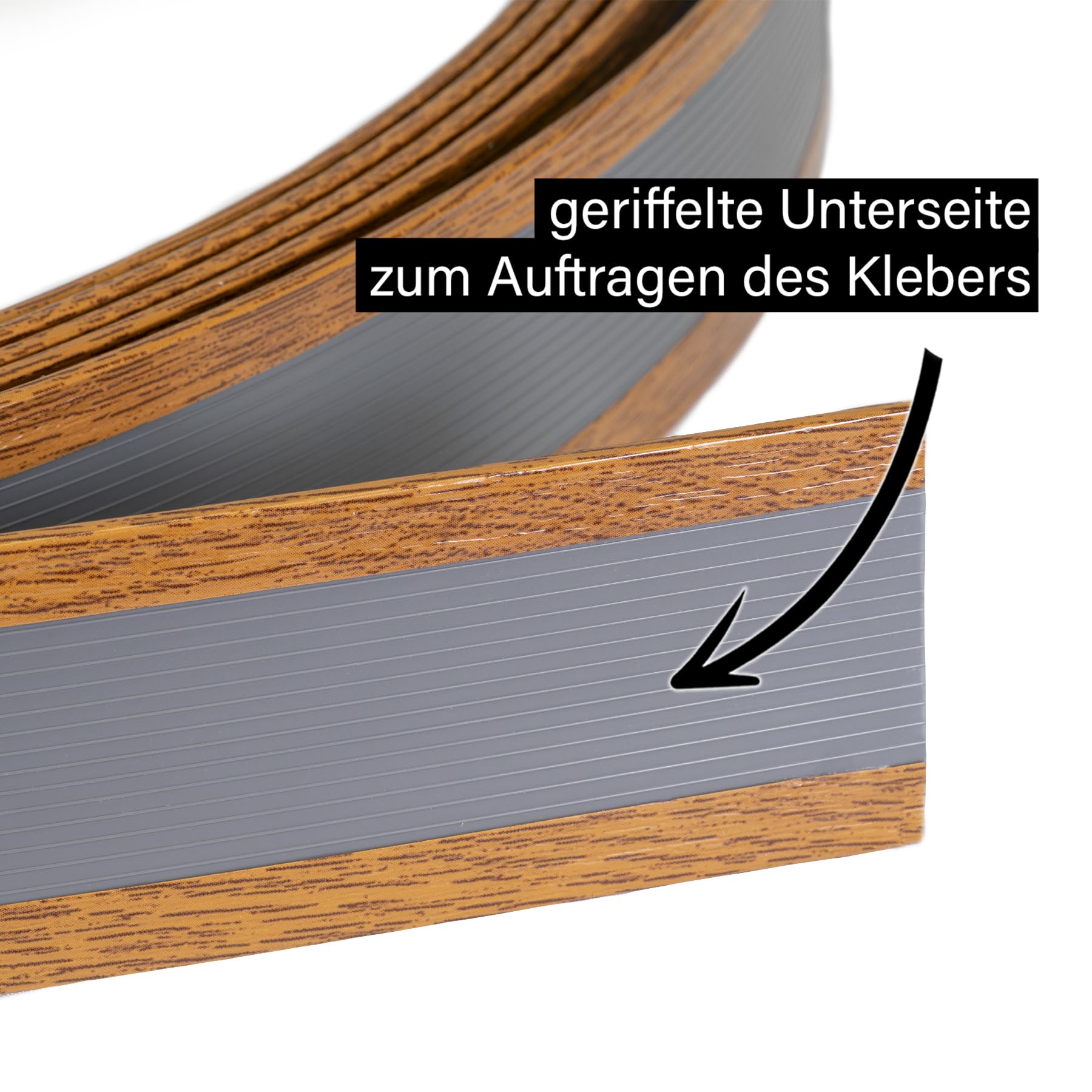 Fensterleiste Golden Oak - Goldeiche 30 mm breit 6m lang Flachleiste Abdeckleiste Dekor Leiste farbig
