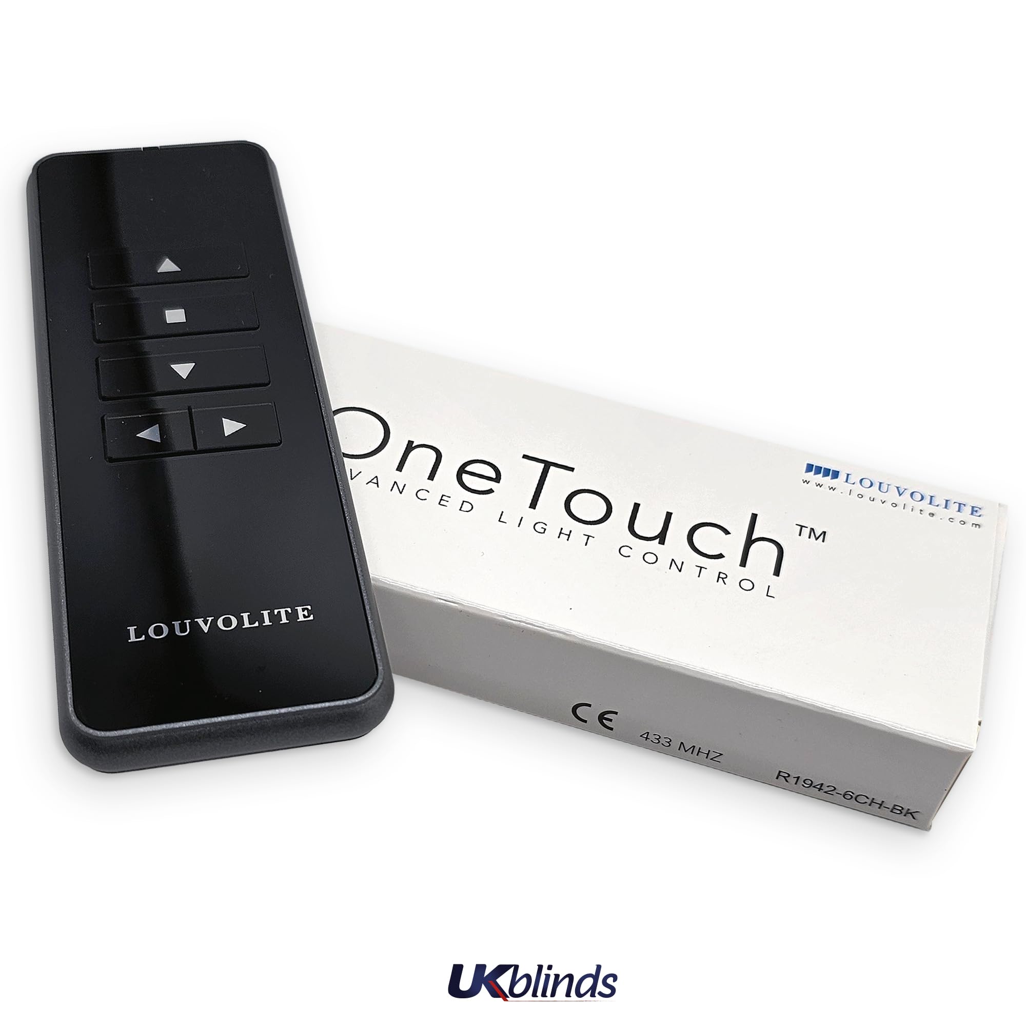 Louvolite R1940, R1942 (6 Ch), R1944 (16 Ch) Push Button Remotes for 1200/1800 Series Motorised Blinds (R1942-BK, Black) - Image 3