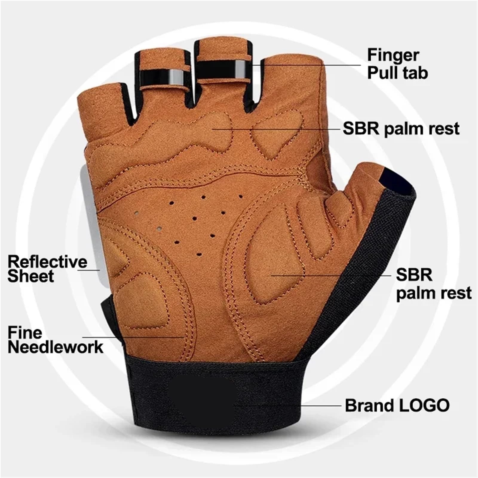 Guanti Da Palestra Guanti da palestra mountain bike strada Mezze dita Attrezzatura ciclismo estiva antiscivolo for fitness senza