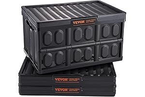 VEVOR 45L Instant Crate - Collapsible Storage Bins for Organizing