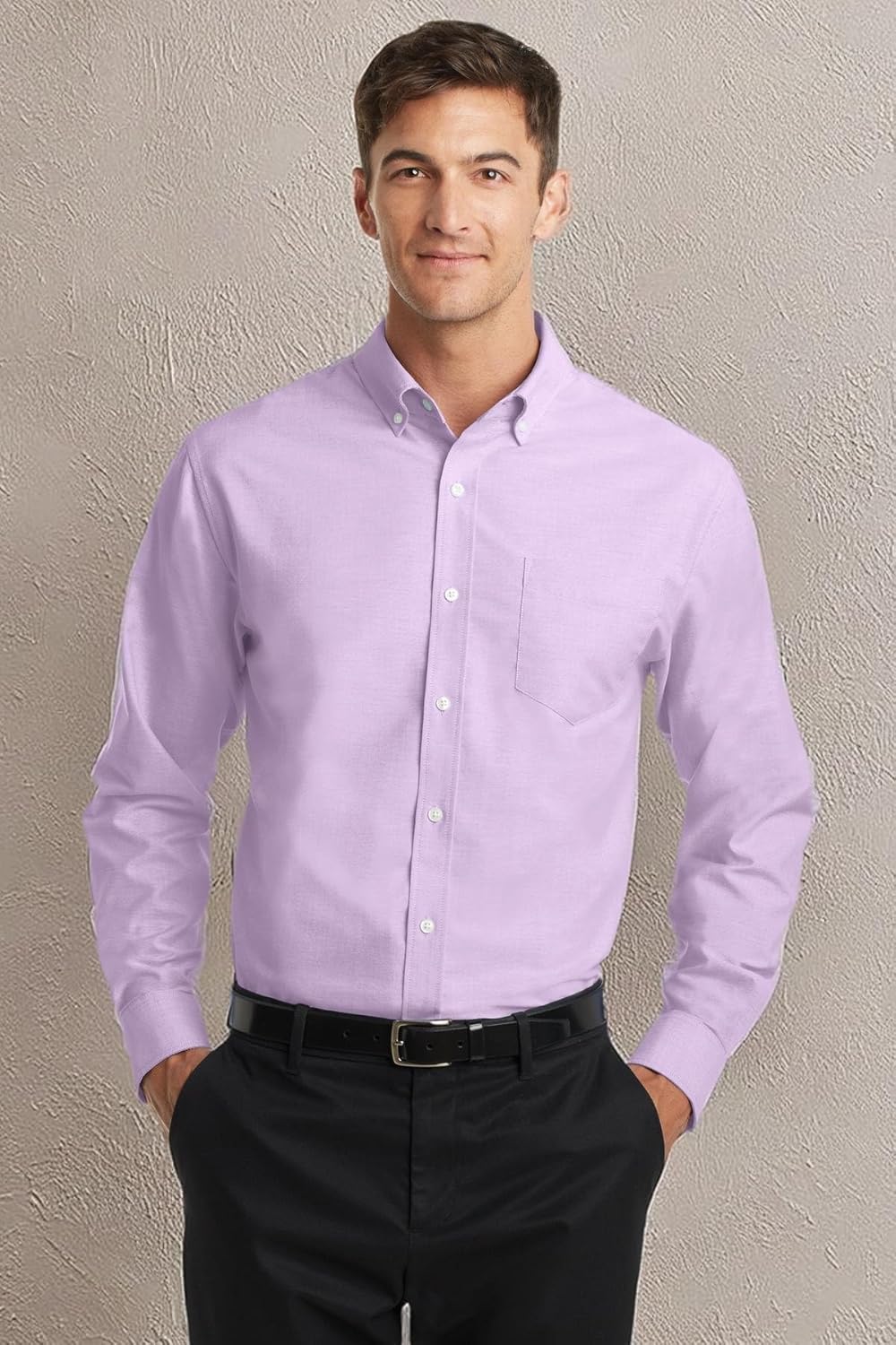 Port Authority Men's Long Sleeve SuperPro Oxford Button-Down Shirt - Image 7