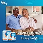 WhyWorry Incontinence Underwear for Women and Men, Disposable Adult Pull Ups with Maximum Absorbency, Adult Diaper Pants Overnight, Odor Control, Unisex, Large, 26 Count | Disposable Adult Pull Ups with Maximum Absorbency, Leakproof Adult Diaper Pant