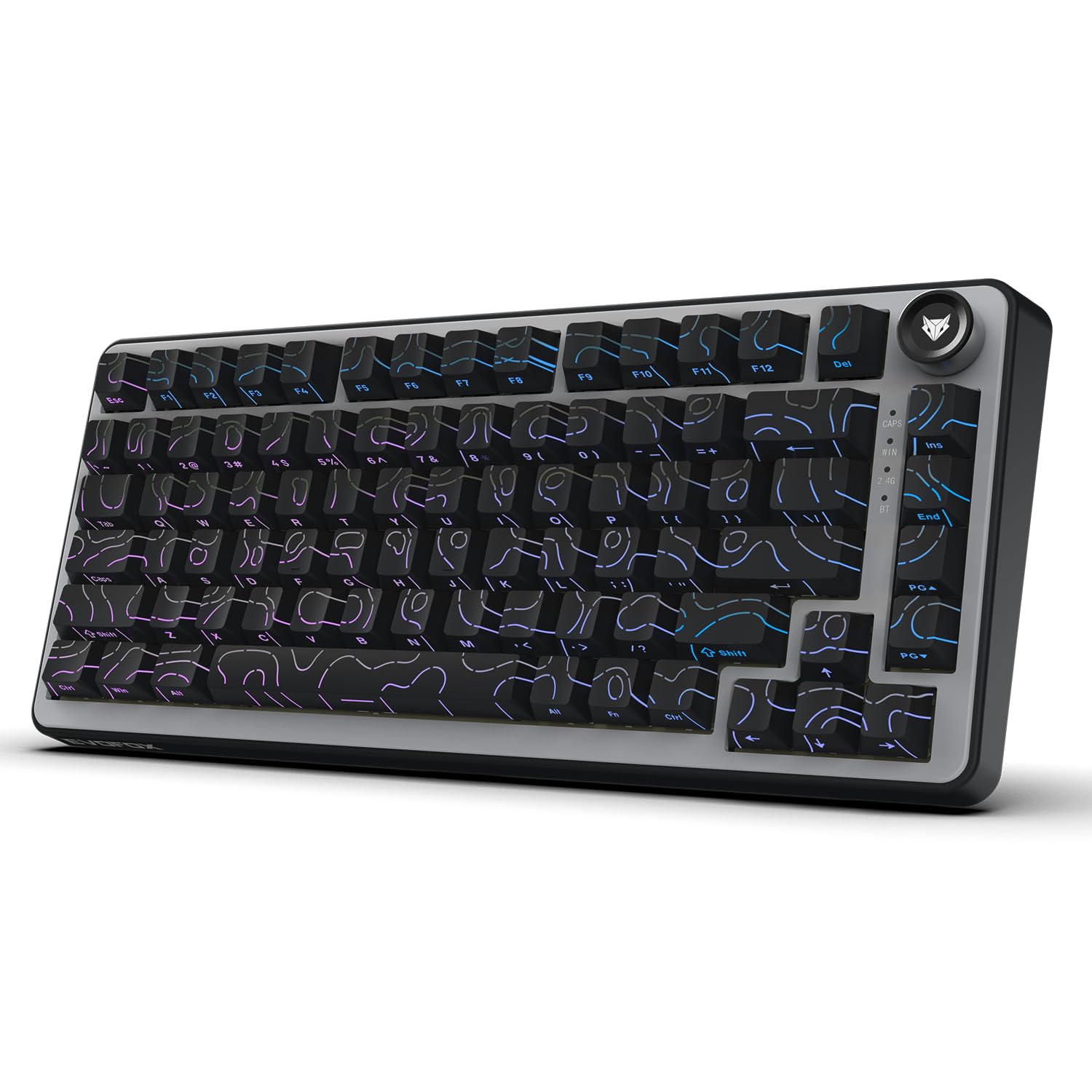 EvoFox Ronin X75 Plus Tri-Mode Gaming Wireless Mechanical Keyboard, Gasket Mount, 5 Layer Sound Dampening, South Facing LED, Pass-Through Keycaps, 8000 mAh Battery, Hot Swap, Multi OS Web Software-image-44