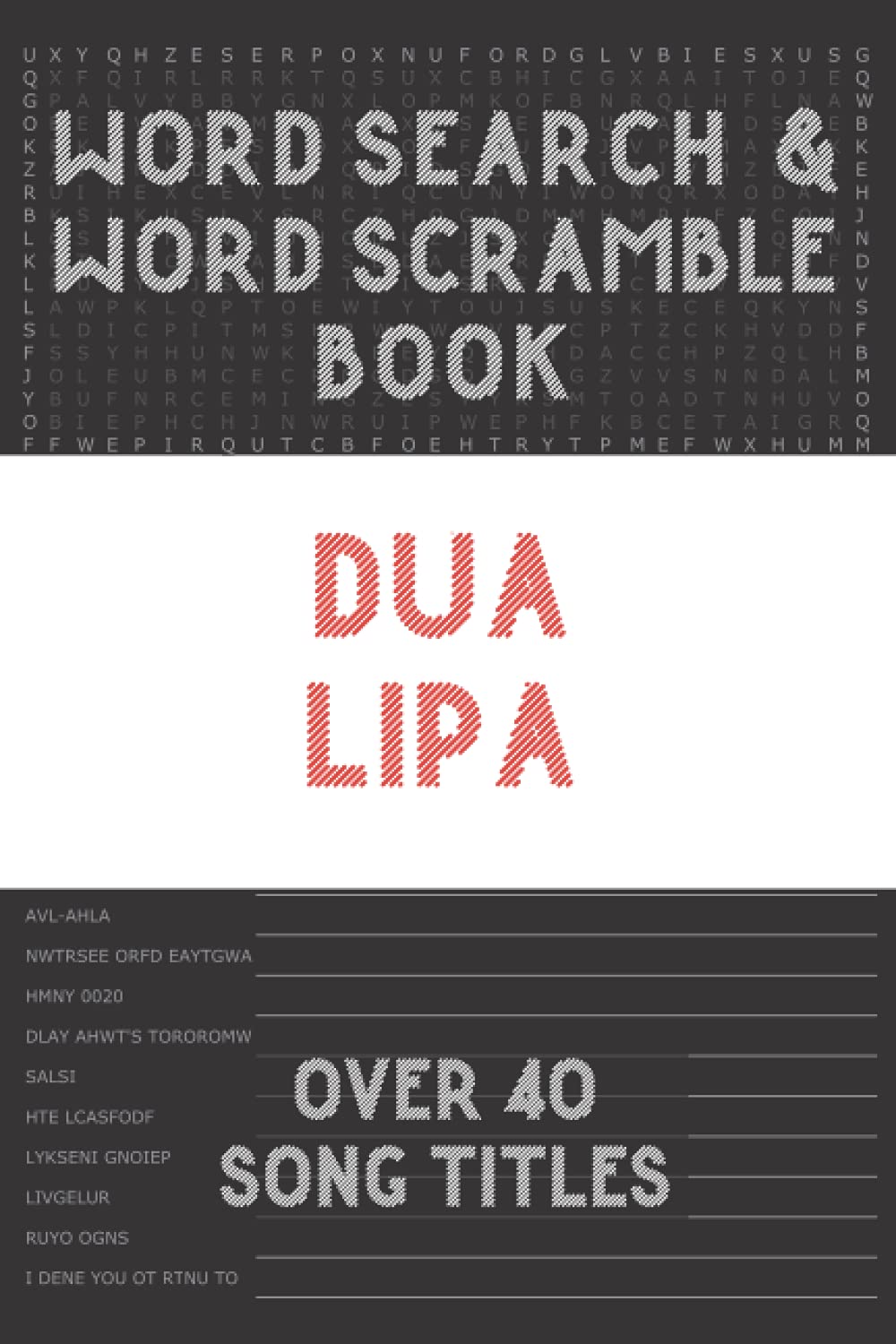 Buy Dua Lipa Word Search Book & Word Scramble (over 40 song titles