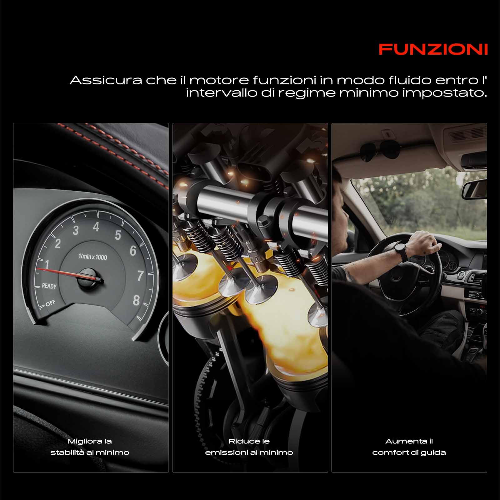 Frankberg Valvola di regolazione del Minimo Compatibile con Cinquecento 170 141 Furgone/Compatto 141 Punto 176 Seicento/600 187 Uno 146 158 Y 840 Y10 156 Replace# 9945035