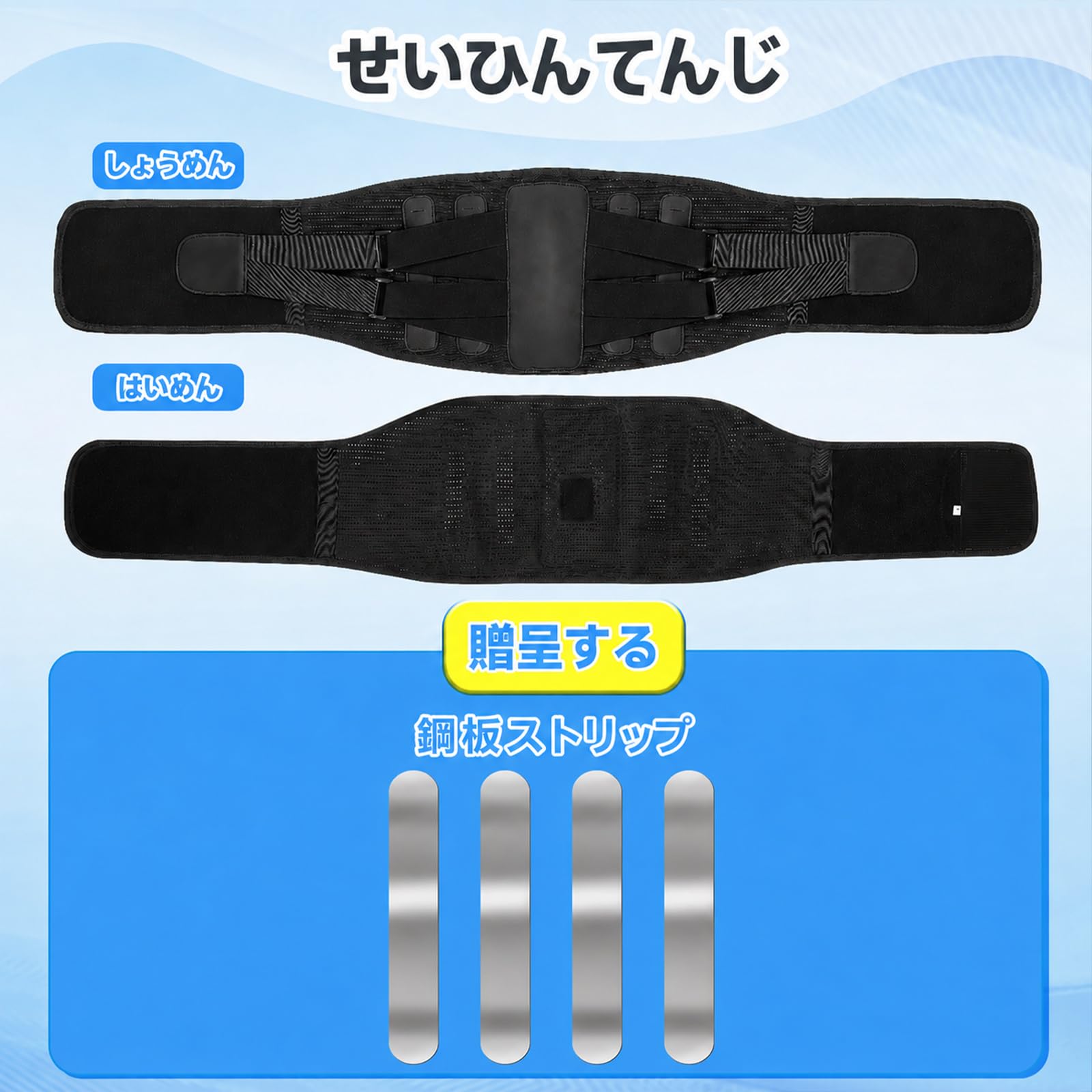 Amazon | 悠介楽 腰痛ベルト コルセット【人体工学設計】腰サポーター