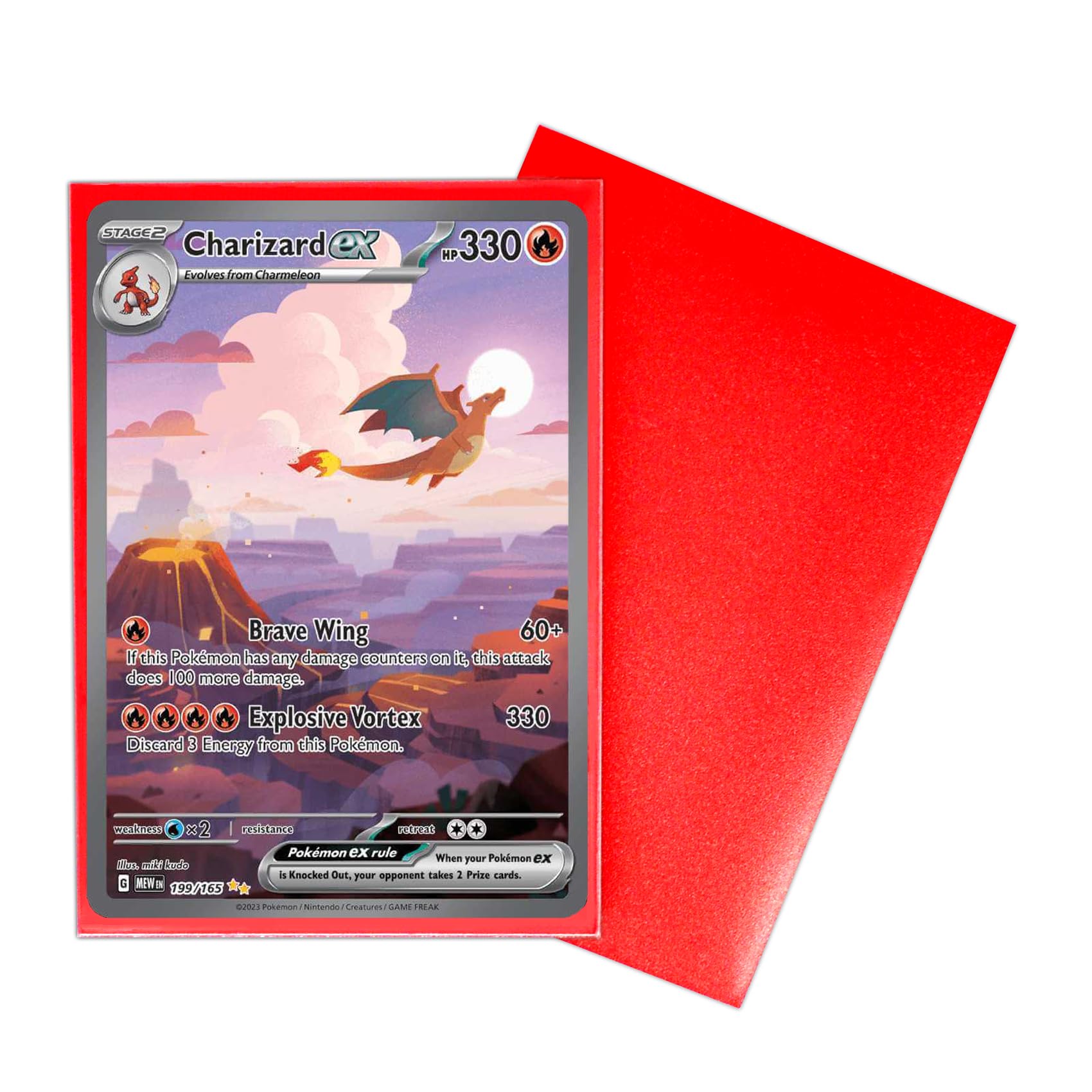 Guard-it - 150 Matte Red Standard Size Trading Card Sleeves - Premium Deck Protectors for Pokemon, Magic The Gathering & Lorcana - Image 2
