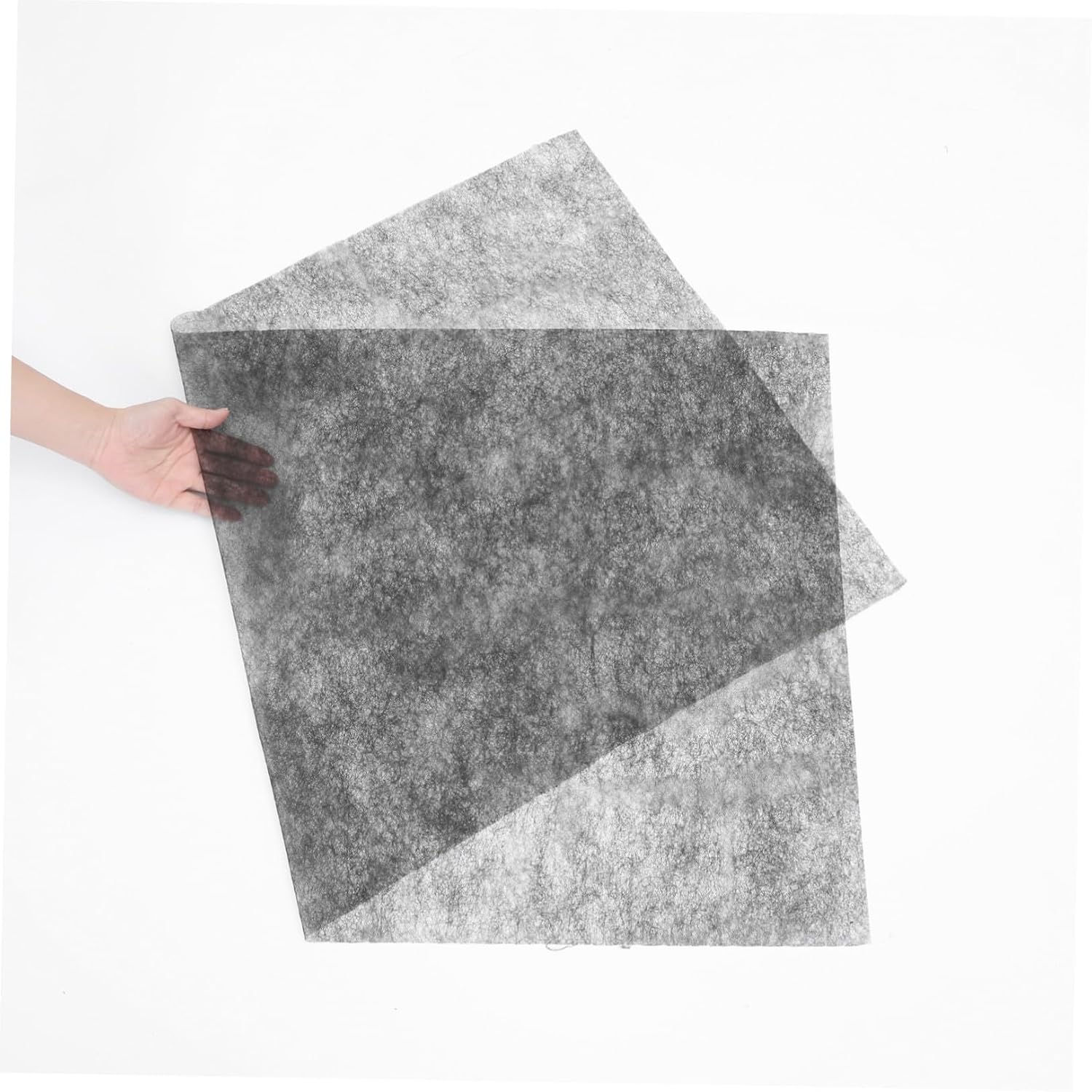 JOYOFREELY Double Sided Fusible Web Washable Interfacing Black 1.12m X 0.5m Lightweight Thin Adhesive Non-Woven Fabric for Quilting Sewing and DIY Crafts