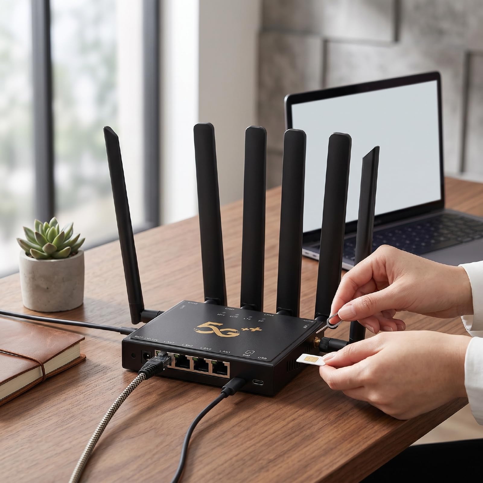 Router 5G Industriale con Slot per Scheda SIM, Sa Nsa per Uso