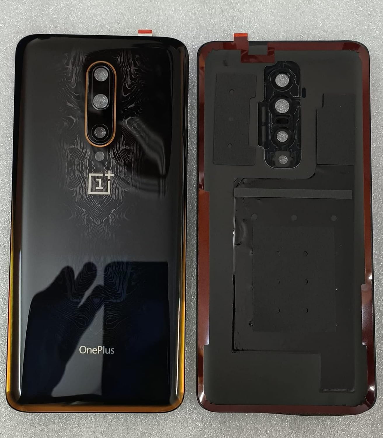 Back Panel Back Glass Body for Oneplus 7T Pro -Black-image-13