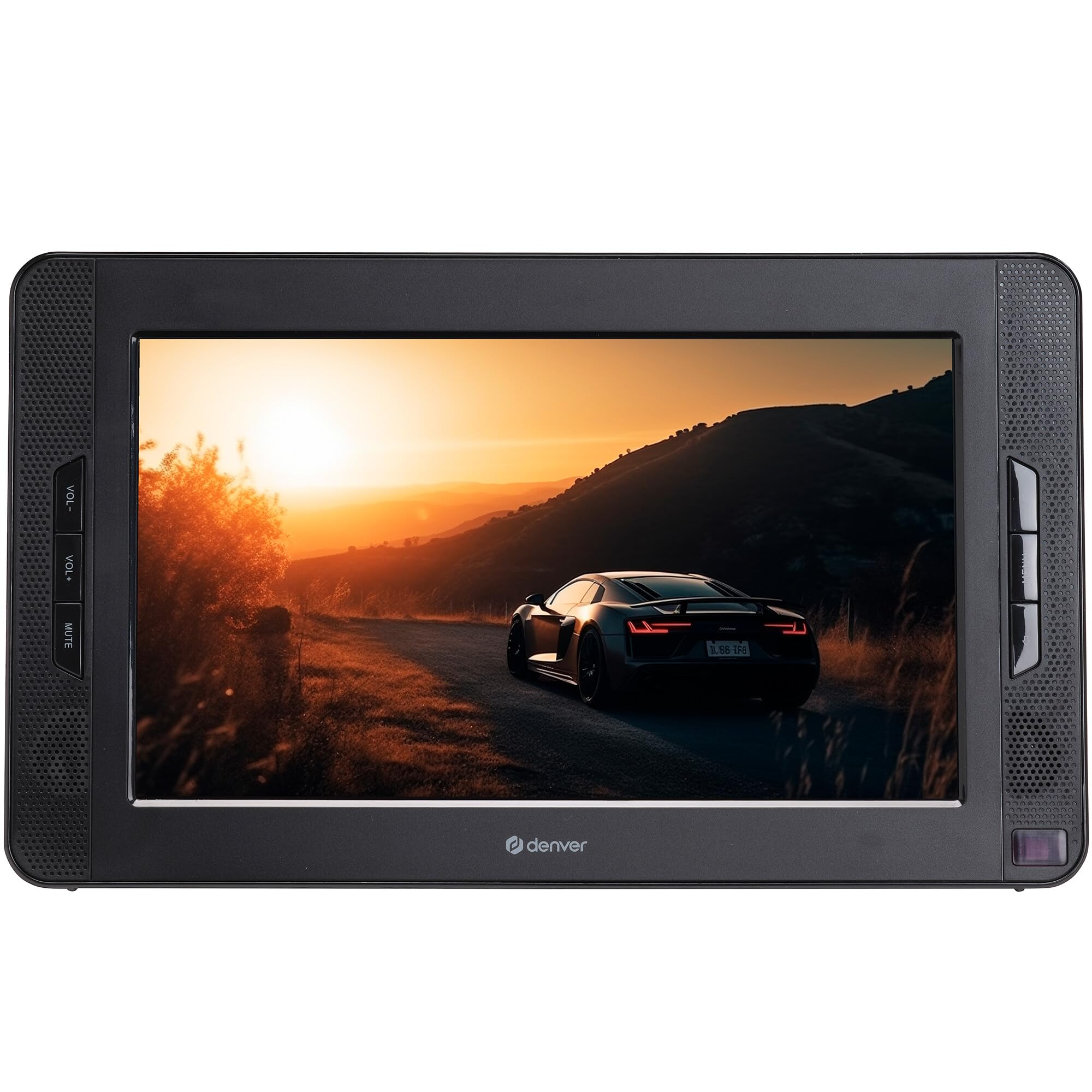 Denver Lecteur DVD Portable Voiture - 10'' - Deux écrans - Chargeur de Voiture - Carte SD et Port USB - Télécommande Incluse - MTW1098