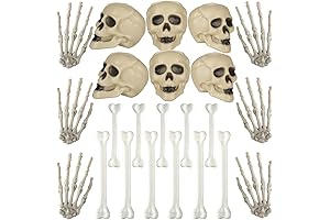 Woanger 32 Pieces Bag of Bones Halloween Decor