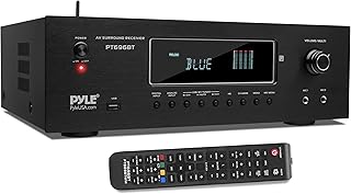 Pyle 1000W Bluetooth Home Theater Receiver - 5.2 Channel Surround Sound Stereo Amplifier System with 4K Ultra HD, 3D Video...