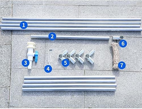 Miniatura 7 de zklaseot Piscina sobre el suelo acuicultura de bricolaje lona de plástico de 1764oz invernadero estanque de peces cangrejos de río piscina infantil