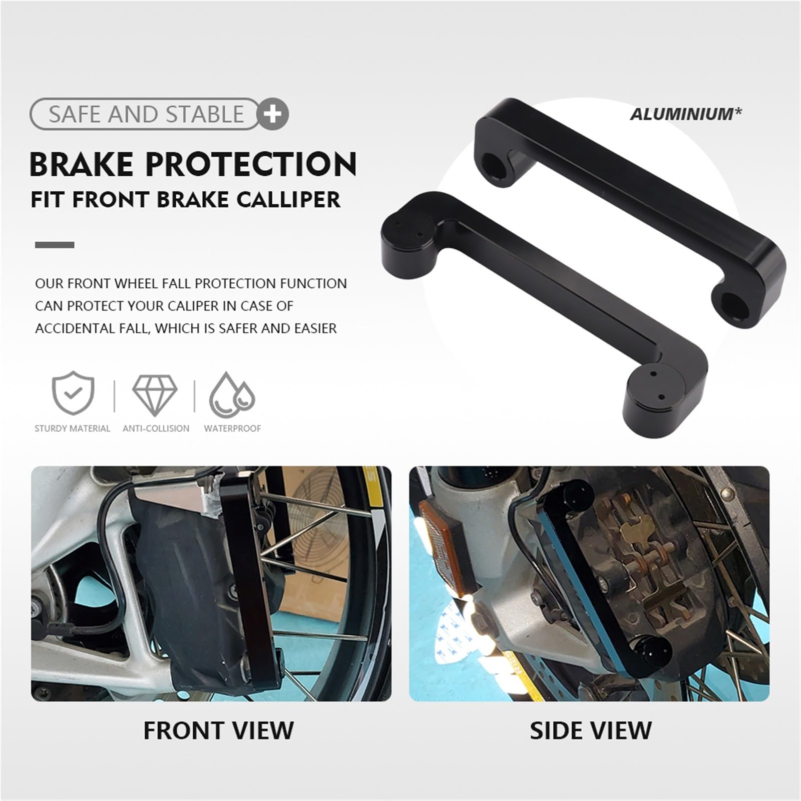 Pinzas de pistones de freno Protector antirrobo de pinza de freno con tornillos para BMW R1250GS Adventure, R1200GS LC, ADV, RNINET, R9T