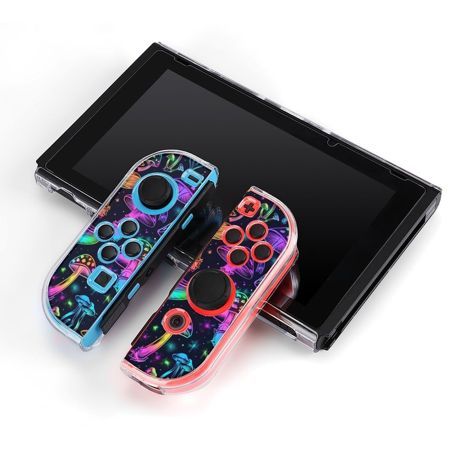 Coque de protection d'écran en forme de champignon pour console Switch et Joy-Cons