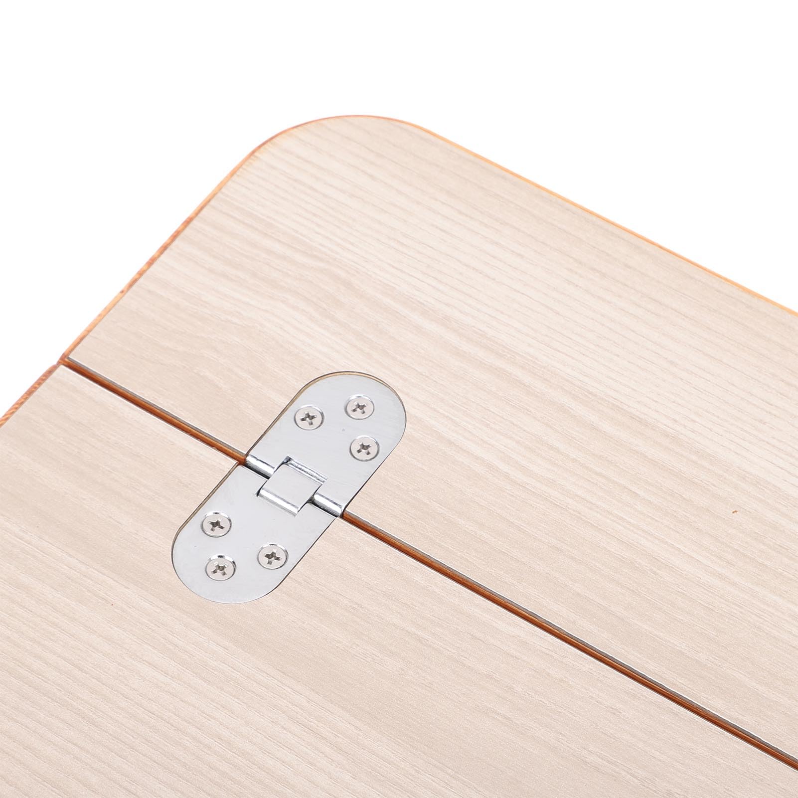 Wohnmobil-Tischplatte, Klappbarer Marine-Tisch aus Massivem Holz mit Beschichteter Oberfläche und Handversiegelter Metallkante, für Yacht-, Schiffs-, (Weiß (595 x 480 mm/23,43 x 18,9 Zoll))